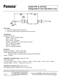 Thumbnail of document Data Sheet - 3781 Minigrabber Test Clip Patch Cord